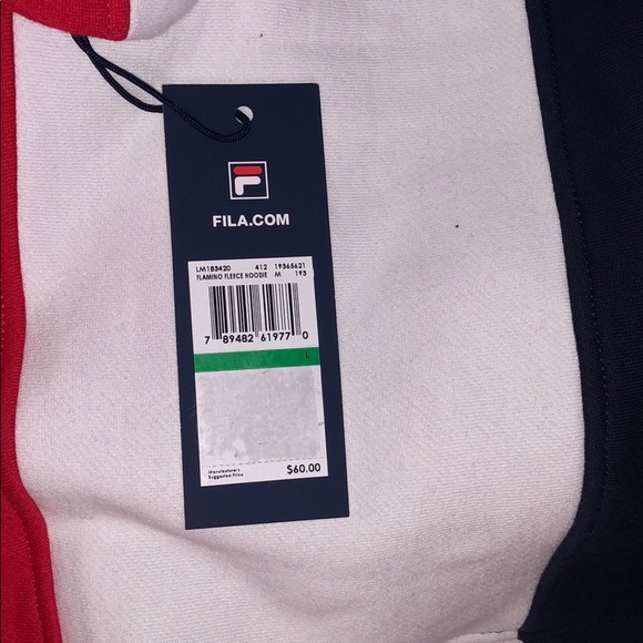 MEN’S FILA FLAMINO FLEECE HOODIE - Picture 9 of 11